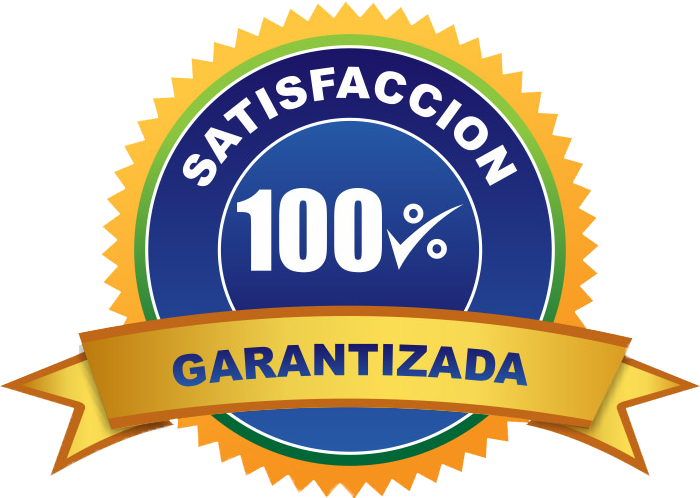 sello de satisfacción 100%  garantizada