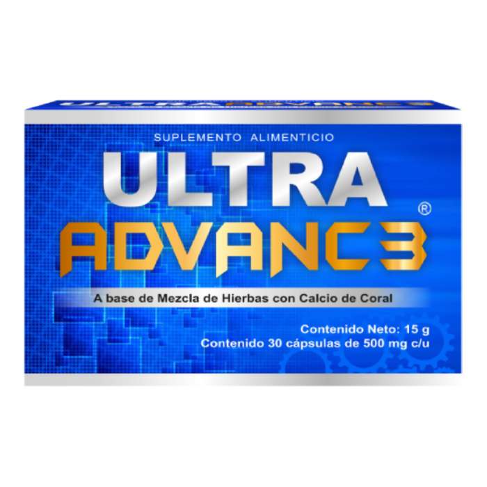 azul utra advance, ultra advanc3 azul, la morada, con 30 cápsulas. para dolores. Eg natural, energreen. Dolores de espalda, hombro, gota, musculares, articulares y huesos.