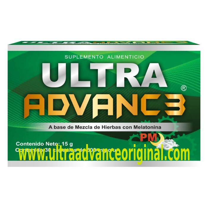 Caja de Ultra advance PM, la verde, con 30 cápsulas. para dormir mejor.